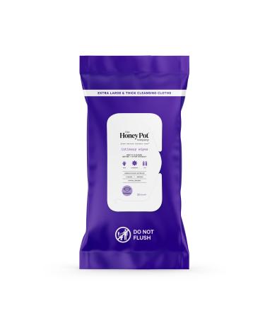 The Honey Pot Company - Intimacy Cleansing Wipes - PH Balancing Paraben Free Ultra-thick and Extra Large Cleansing Cloths for the Bedroom - 30 ct. - Buy Online on GoSupps.com