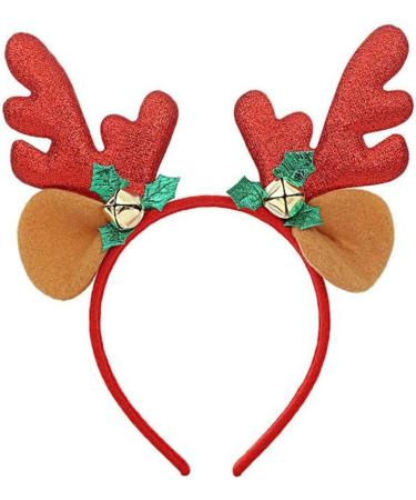 hgnxa Christmas Antlers Elk Headbands Headwear Hair Hoop for Christmas Headpiece Fancy Dress Party Supplies C1 - Buy Online on GoSupps.com