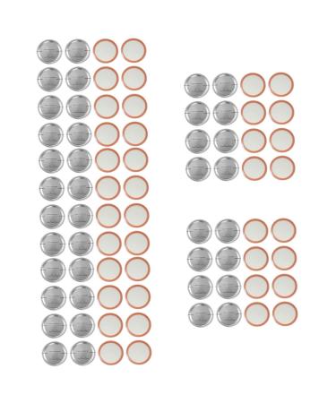 POPETPOP 150 Pcs Mason Jar Lids Metal Lid Mason Jar Caps Cover Tinplate Date Discs Mason Jar Accessories Jars Lids Mason Jar Supplies Mason Jar Sealing Lid Mason Jars Date Discs Split Tool Silverx5pcs 7X7X0.2CMx5pcs