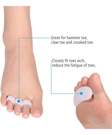 Gel Toe Separator Bunion Corrector for Pain Relief - Hallux Valgus & Hammer Toe Straightener Spacers for Women & Men - Buy Online on GoSupps.com