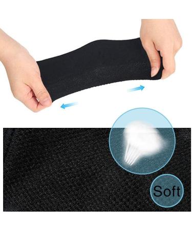 Comfortable Heel Protection Socks for Plantar Fasciitis & Heel Spurs | Soft Gel Compression Socks for Men & Women - Black - Buy Online on GoSupps.com