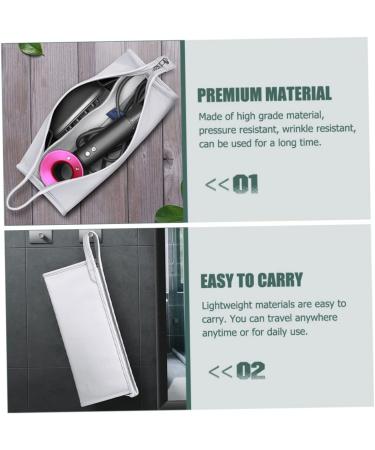 FRCOLOR 2pcs Hair Dryer Storage Bag Hair Rollers Travel Organizer Bags Hair Straighter Bag Miss Curly Bag - Buy Online on GoSupps.com