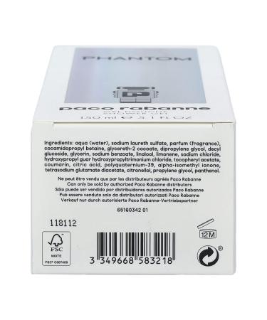 PACO RABANNE PHANTOM Shower Gel 5 oz | Buy Internationally | Premium Fragrance & Skin Care - Buy Online on GoSupps.com