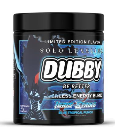 Dubby Solo Leveling Anime Official License Energy Drink Powder- Sugar Free Energy Drinks Jitter-Free Energy Powder Blue Tropical Punch Flavor 30 Serving 5.29 Ounces (Igris Strike)