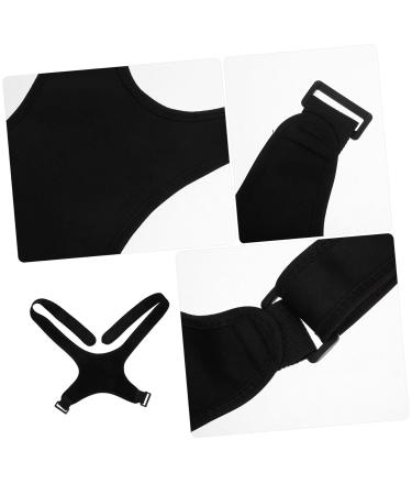 OKUMEYR Belt Holder Shoulder Rest Brace Back Support Belt Back Straightener Polyester Black - Buy Online on GoSupps.com