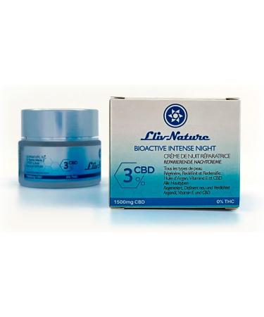  LLIVNATURE 3% CBD BIOACTIVE INTENSE NIGHT repair cream 50 ml - Buy Online on GoSupps.com
