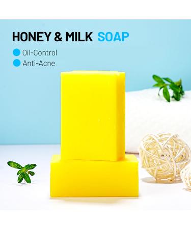 Buy Honey Milk Soap - Moisturizing Pore Cleansing & Wrinkle Reducing - 120g (4.23oz) | Best for Skin Repair - International Shipping - Buy Online on GoSupps.com