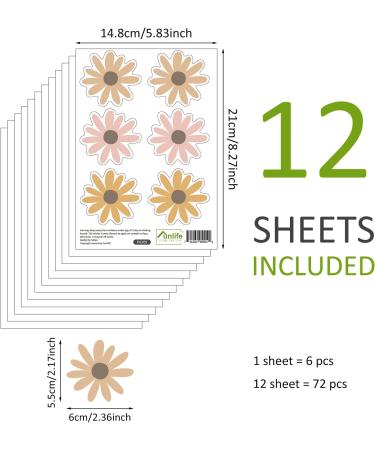 Funlife Sweet Daisy Wall Decal - Peel and Stick PVC Kids Wall Stickers for Nursery, Bedroom & Playroom Decor - Buy Online on GoSupps.com