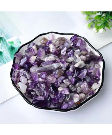 Violotoris Amethyst Crystal Stone 300g 5-12 mm Glass Pebbles for Vases for Jewelry Bracelet Necklace Making DIY Crafting - Buy Online on GoSupps.com