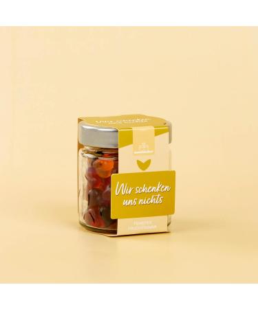 naschlabor We do not offer fruit candy in a 120g gift jar | Cute little gift | Gift for Christmas Birthday Easter | Funny gift | For anyone who wants nothing - Buy Online on GoSupps.com