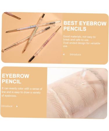 FOMIYES 5pcs with Tools Makeup Brown Double-head Pencil Anti-perspiration Pencils Eyebrow Brush Pens Eye - Buy Online on GoSupps.com