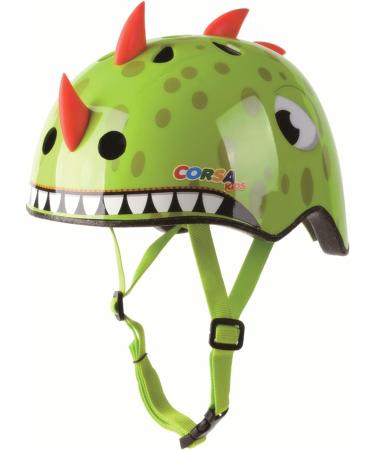ATPHFETY Toddler Kids Bike Helmet | Multi-Sport Helmet for Cycling Skateboard Scooter Skating | S 50-54 cm Green Dragon - Buy Online on GoSupps.com