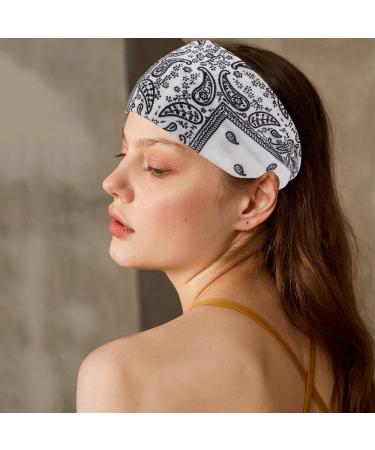 Knot Headbands 4 Pack - Wide Plain Bandana Hair Bands for Women - Red Black Blue - AOPRIE - Buy Online on GoSupps.com