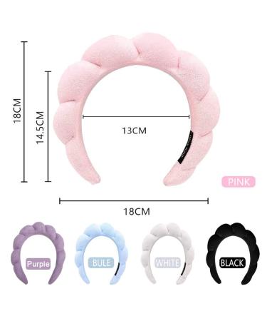 WFWJ Spa Headband for Women - Purple Makeup Removal Headband for Skincare, Shower, and Face Washing - Buy Online on GoSupps.com