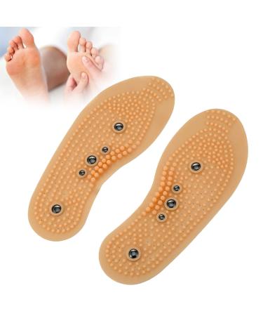 Magnetic insoles for men women acupuncture points massage shoes pads breathing healing foot smell orthoses shoe inlays 41-45