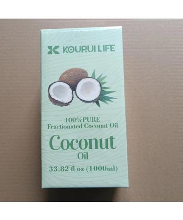Fractionated Coconut Oil for Skin and Hair - Liquid Coconut Oil for Hair Care and Body Oil for Dry Skin - Pure Coconut Oil as Carrier Oil for Hair Moisturising - Buy Online on GoSupps.com