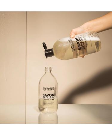 Compagnie de Provence Savon de Marseille Extra Pure Liquid Soap - Sensitive Skin - 16.7 Fl Oz Glass Pump Bottle - Buy Online on GoSupps.com