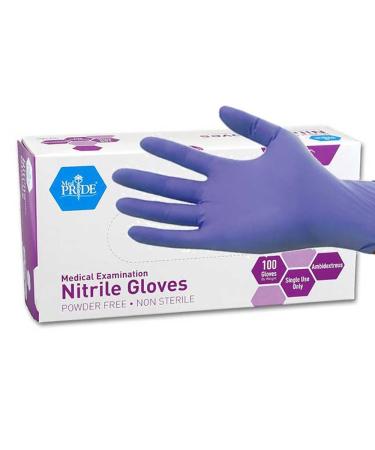 MedPride Powder-Free Nitrile Exam Gloves Medium Box/100 Medium (Pack of 100)