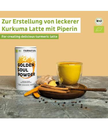 BIO Turmeric Powder Latte (Golden Milk) with Ginger & Many Other Superfoods from Germany Immune Boost & An - Buy Online on GoSupps.com
