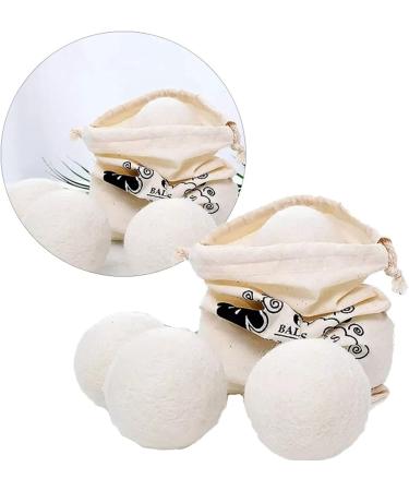 Wool Laundry Balls - 6PCS Reusable Dryer Balls | Reduce Wrinkles & Save Drying Time | Eco-Friendly Fabric Softener - Buy Online on GoSupps.com