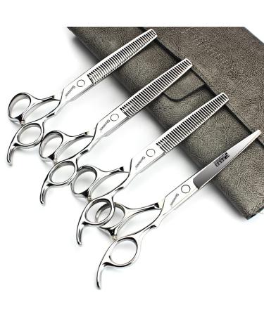 6/6.5 inch professional hair scissors hairdressing hair thinning scissors (6.5 inch 4 pieces)