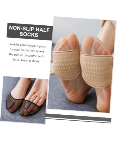 FRCOLOR 10 Pairs Half Socks Half Women's High Heels Reusable Toe Socks Wear-resistant Metatarsal Pad Breathable Five Toe Socks Accessories Stockings Miss Cotton - Buy Online on GoSupps.com