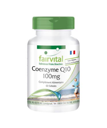 Fairvital | Co-enzyme Q10 100mg - 2 months - VEGAN - Highly dosed - 60 capsules - ubiquinone