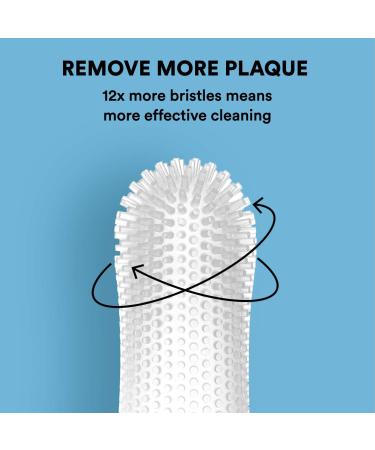 Jasper 360 Finger Toothbrush Kit for Pets - Full Surround Bristles, Dental Care for Puppies, Cats - Blue 2-Pack - Buy Online on GoSupps.com