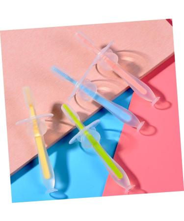 Ipetboom Silicone Toothbrush Set for Babies | 4-Piece Soft & Safe Newborn Teething Brushes - Buy Online on GoSupps.com