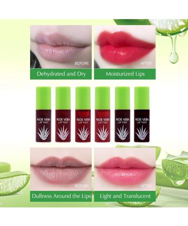 6 Colors Lip Tint Lip Stain Set Mini Liquid Lipstick Long Lasting Moisturizing Lip Gloss Non-Sticky Waterproof Non-Sticky Lip Tint - Buy Online on GoSupps.com