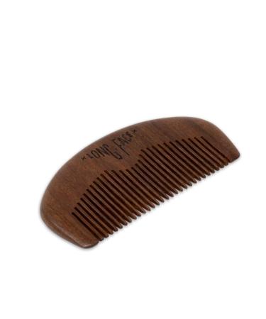 Long Face Gentleman Beard and Mustache Wood Comb, Perfect for Balms and Oils, Anti-Static, Pocket Size for all types of Beards.