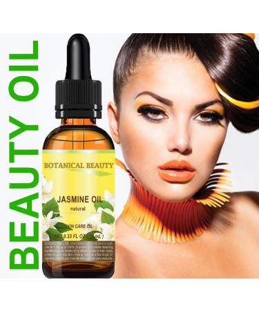 Botanical Beauty JASMINE OIL 100% Natural Cold Pressed Carrier Oil (NOT ESSENTIAL OIL) 0.33 Fl.oz.- 10 ml. for Face Skin Body Hair and Nail Care Anti - aging Face Beauty Oil - Buy Online on GoSupps.com
