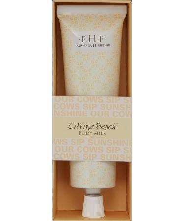 FarmHouse Fresh Citrine Beach Body Milk Travel Lotion - Nourishing Skin Moisturizer 2.4 Fl Oz | Shop Internationally - Buy Online on GoSupps.com