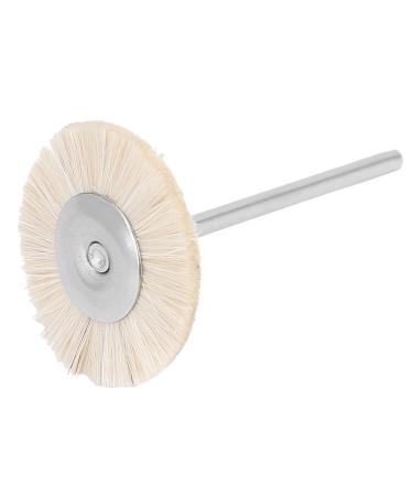 Manicure Tool Nail Drill Accessory T-Shaped Nail Drill Bit Brush for Home Use and Nail Salon(T type white)