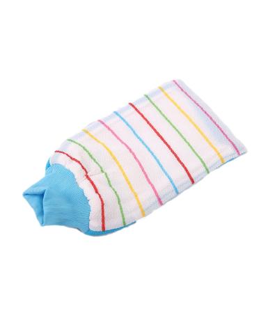 Unisex Exfoliating Bath Golves Rubbing Body Scrub Shower Towel Mitt Blue 25cm*13cm Blue