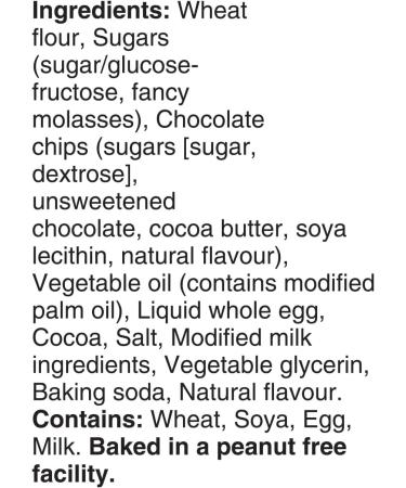 Bear Paws Chocolate Chip Cookies - Soft Cookie Snack Packs School Snacks Made With Real Chocolate Chips Peanut Free 240g 6 Pouches Chocolate Chip 240g (6 Pouches) - Buy Online on GoSupps.com