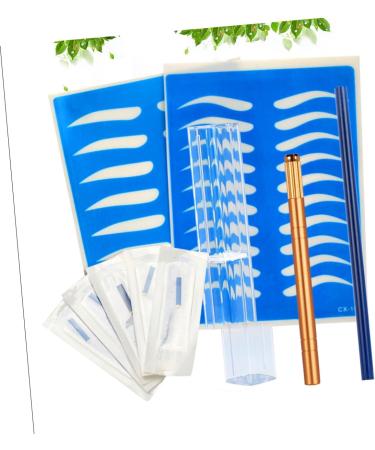 Skin Golden Eyebrow Microblading Manual Practice Semi-permanent with Storage Pen Pencil Kit - Buy Online on GoSupps.com