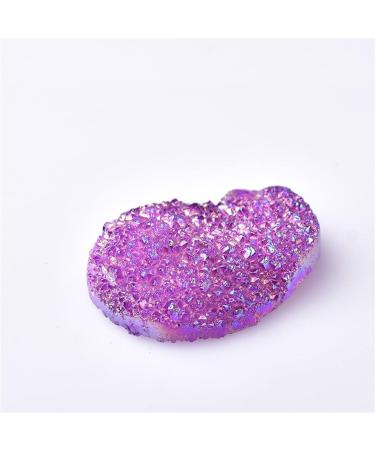 Room Decoration Home Decoration Natural Quartz Cluster Electroplate Purple Raw thStone Crystal Point Rock Specimen Home Decor Souvenir Stones 1pcs Cluster Electroplate - Buy Online on GoSupps.com