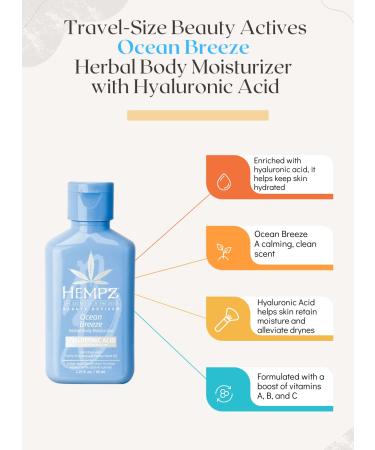 Hempz Beauty Boss Mini Lotion Set - 4 Travel-Size Daily Moisturizing Creams with Shea Butter, Aloe, and Hemp Seed Oil - Skin Care Gift Set with Bag - Buy Online on GoSupps.com