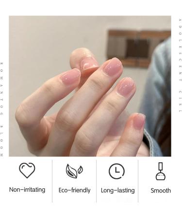 Pink Nail Polish Nude Pink Quick Dry Nail Varnish Chip-resistant Oil-Based Nude Nail Polish No Need Cure Long Lasting Breathable Pink Nail Polish for Women DIY Nail Art 12ml - Buy Online on GoSupps.com