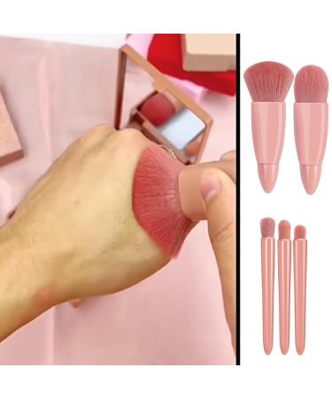 Buy 5-Piece Portable Boxed Makeup Brush Set | Multi-functional Mini Kabuki Brushes with Mirror | International Shipping Available - Buy Online on GoSupps.com