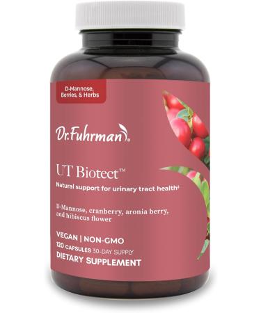 Dr. Fuhrman. Ut Biotect Urinary Tract Supplement | Wholefood Cranberry Pills for Women Made in The USA | D-Mannose Aronia Berry and Cranberry | Cleanses and Protects The Urinary Tract | 120 Caps - Buy Online on GoSupps.com