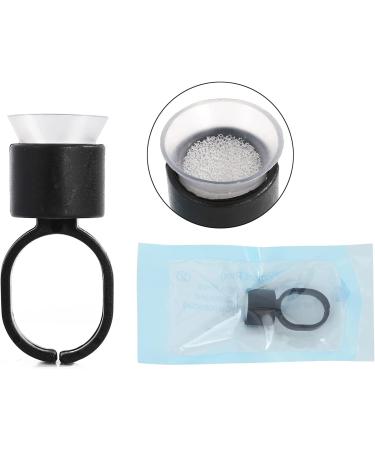Ink Ring Cups 50pcs for Microblading & Permanent Makeup - Medium Holder with Sponge Caps for Eyelash & Eyebrow Extensions | Microblading Supplies KW - Buy Online on GoSupps.com
