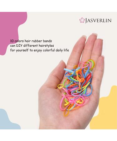 2000 Multi-Colored Rubber Bands for Toddlers - No-Pinch Hair Ties & Small Braid Gum | Rainbow Hair Accessories - Buy Online on GoSupps.com