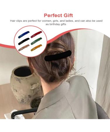 ZKHSeou 6-Piece Vintage French Hair Clips for Women - Automatic Classic Hair Accessories for Fine & Medium Hair - Buy Online on GoSupps.com