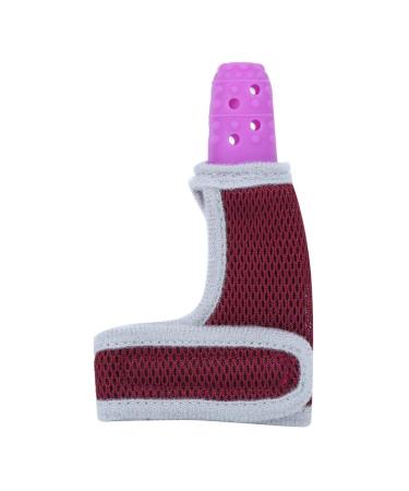 Baby Teether Safe Teething Thumb Sleeve Baby Teething Toy Silicone Baby Mouth Toy Teether Teething Toy(Pink)