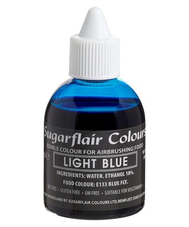 Sugarflair Light Blue Edible Airbrush Colour - Edible Food Colouring Airbrush Paint for Cakes Cupcakes Icing and Cake Decorations - 60ml