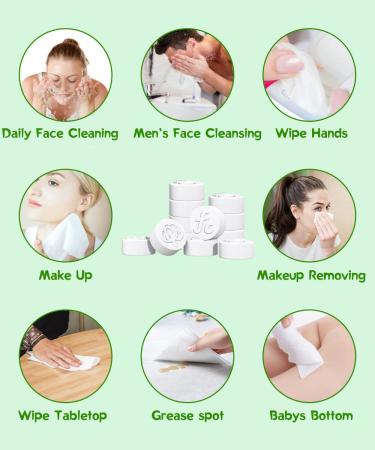 Fancyou Disposable Face Towel 500 Thicken Makeup Removing Wipes - Gentle Facial Tissue for Sensitive Skin - Flushable & Travel Friendly - Buy Online on GoSupps.com