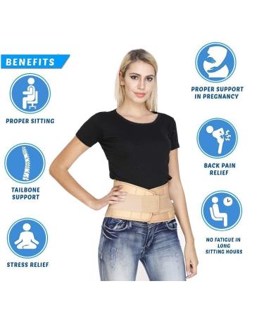 NICEONE Lumbo Sacral Belt | Lower Back Brace Support for Pain Relief | Adjustable Waist Belt for Injuries | X-Large Men & Women - Buy Online on GoSupps.com