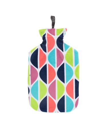 fashy hot water bottle 2.0L with cover and velcro fastener colorful 67372 01 2.0 L